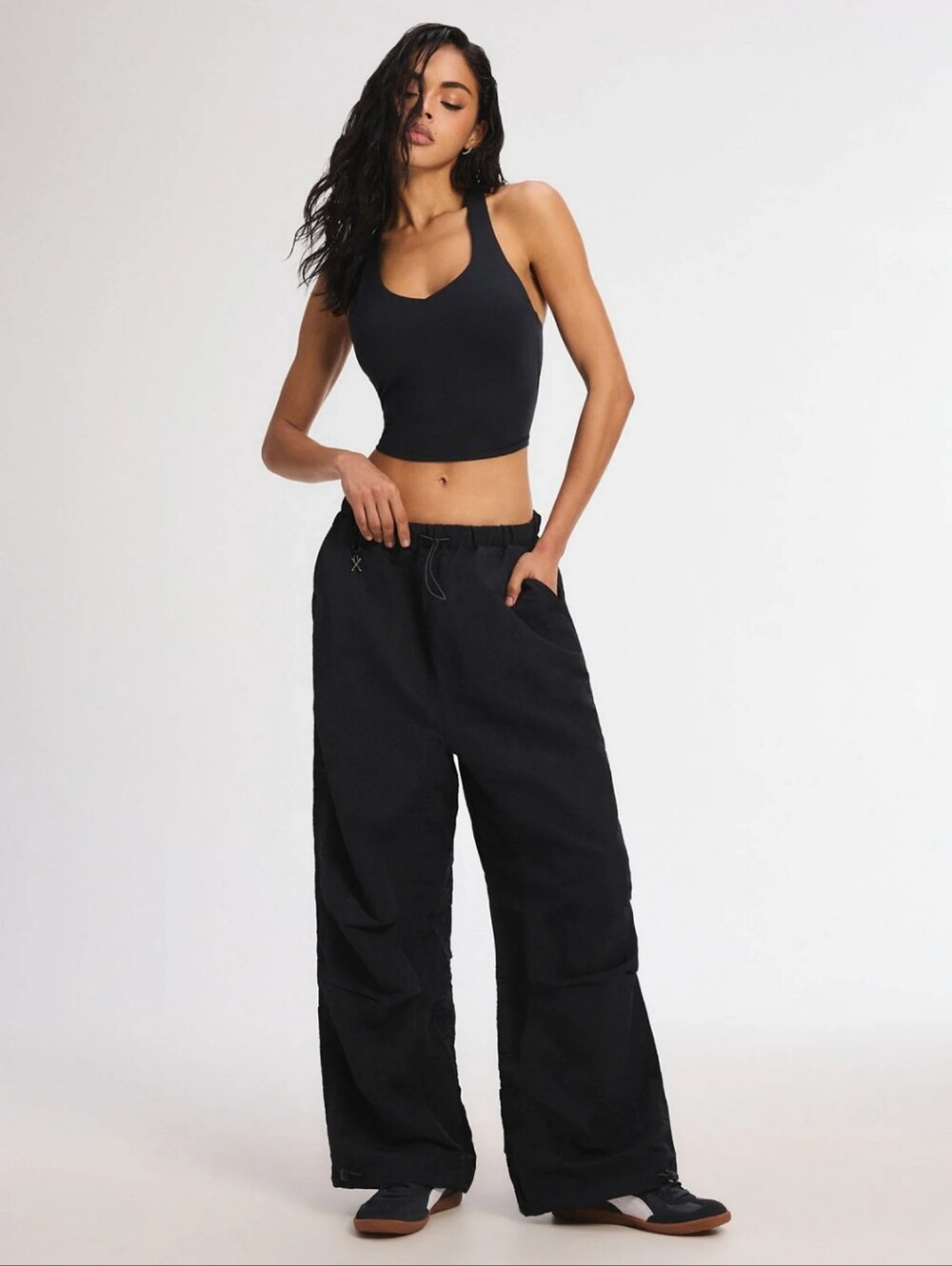 Savage X Fenty Wide Leg Lounge Pants Black | Cozy Y2K Athleisure Travel
